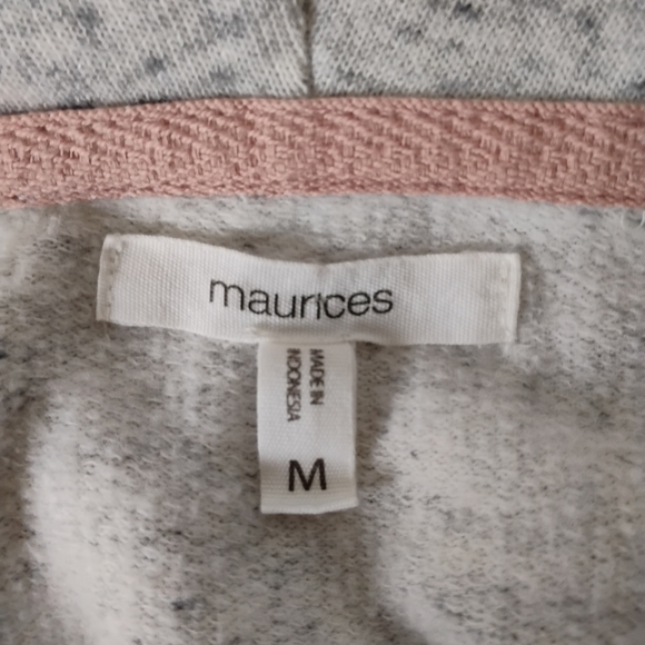 Womens Cowl Neck Gray Knit Sweatshirt Over Floral Chiffon Blouse Layered Look - Picture 15 of 16